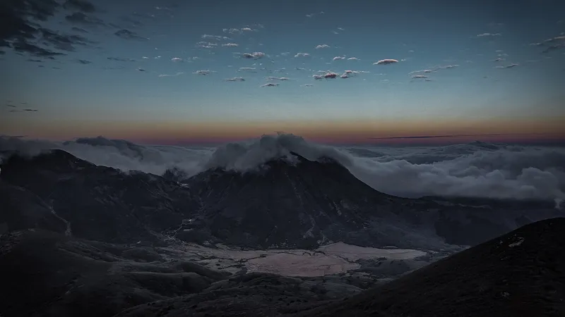 大船山から三俣山